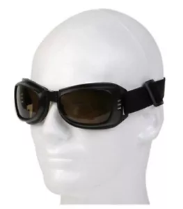 Riding Goggles Lens Amber Clear Smoke Adjustable Head Band Wind Sun Comfort NEW - Bild 1 von 7