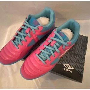 UMBRO SALA CT PINK PEACOCK WHITE CYAN HALLENFUSSBALL 81576U US GRÖSSE 11 UK GRÖSSE 10 - Bild 1 von 6