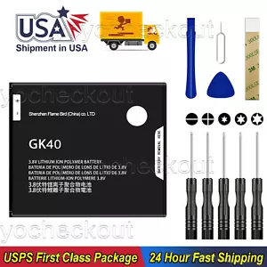 New GK40 Battery 2800mAh for Motorola Moto E4 XT1765 XT1766 XT1767 XT1768 +Tools - Picture 1 of 7