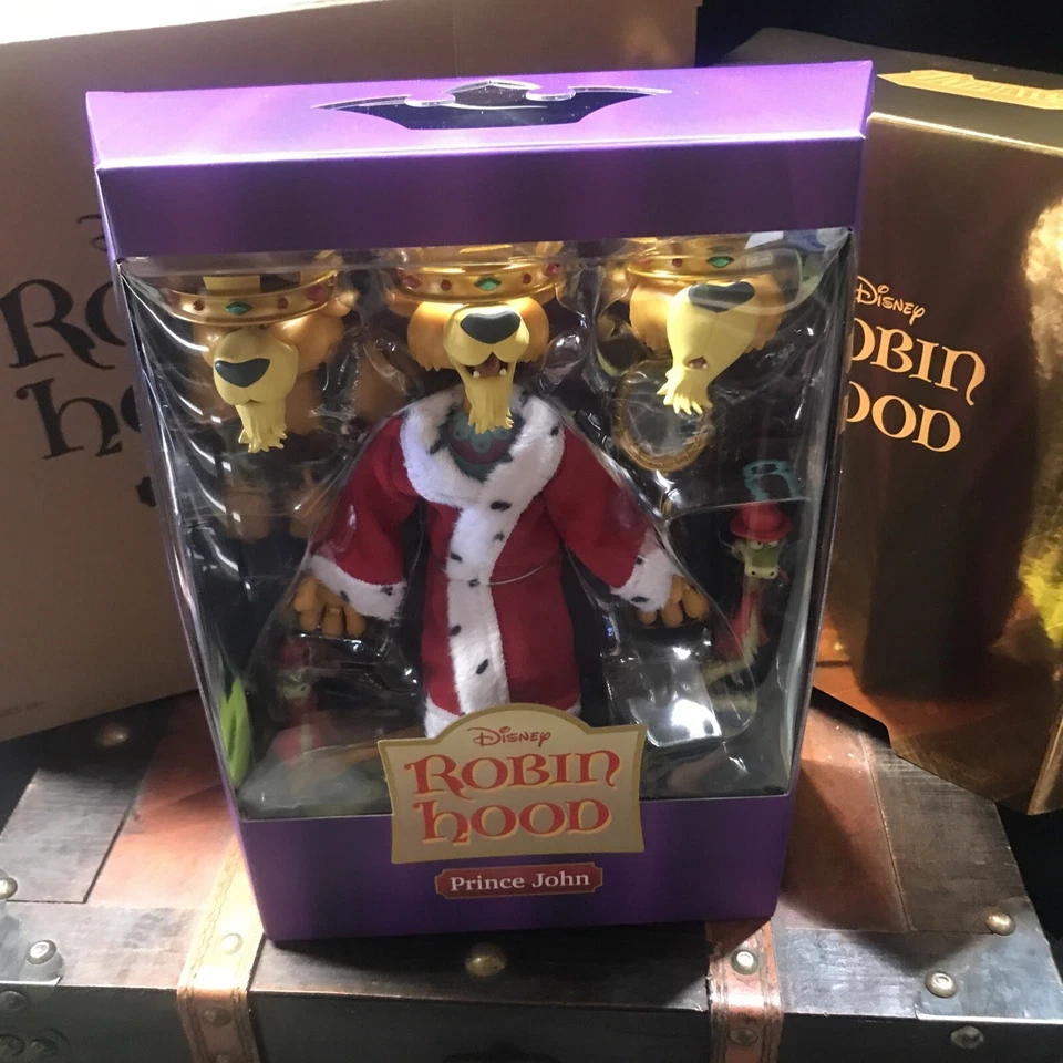 Figura Super7 Disney Ultimates Serie 1: Robin Hood: Prince John Sin usar, en caja Foto 1 de 4
