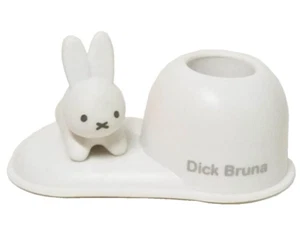 Japan Miffy weißer Laufrock süßes Kaninchen Stehstift Zahnbürstenhalter Ständer - Bild 1 von 3