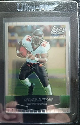 Tarjeta de novato 2004 Topps Draft Picks cromada #111 Steven Jackson Saint Louis Rams  Foto 1 de 2