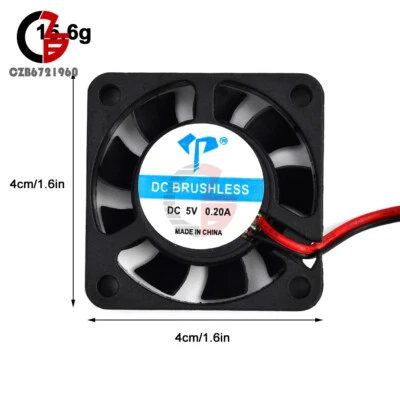 DC 4010 5V 12V 24V DC Fan with Oil Brushless 40mm Cooling Silent fan for Laptop - Image 1 of 4