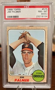 1968 Jim Palmer Topps #575 PSA 8(OC) - Picture 1 of 2