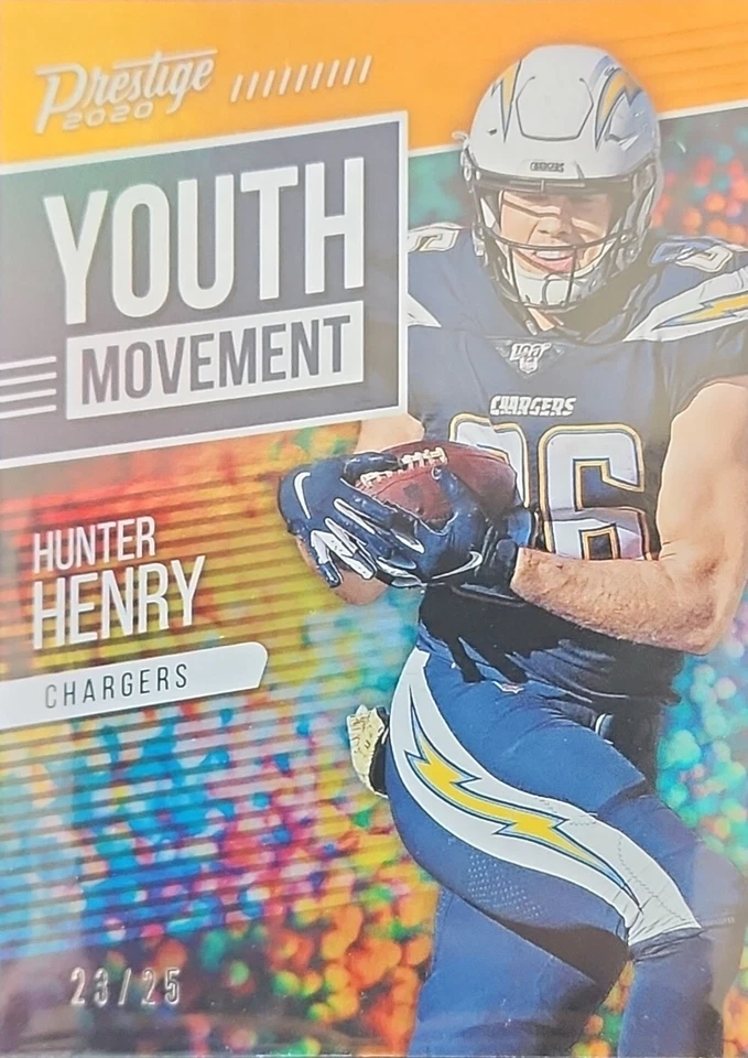 2020 Panini Prestige #YM-HH Hunter Henry Youth Movement Xtra Points Orange /25 - Image 1 of 1