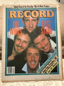 Record Magazine Diciembre 1982 Vol.2 #2 The Who Last Stand - Imagen 1 de 2
