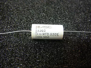 ASC Metallized Polypropylene Cap Wrap & Fill Case 1.0MFD 1.0uF 100V 20% Qty.1 - Picture 1 of 1