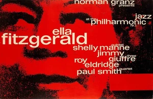 Ella Fitzgerald 1960 European Tour Framed Concert Poster - Picture 1 of 2