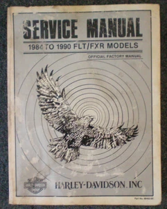 Harley Davidson 1984 to 1990 FLT/FXR Models Service Manual 99483-90 Used - Picture 1 of 4