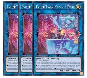 3x Evil Twin Ki-Sikil Oferta 1ª Edición Súper Raro ALIN-EN052 Yu-Gi-Oh! - Imagen 1 de 1