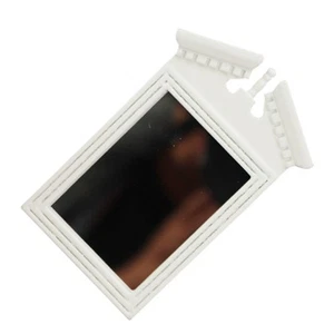Mini Espejo Blanco Modelo Miniatura Casa Accesorios Micro Escena Aderezo - Imagen 1 de 12