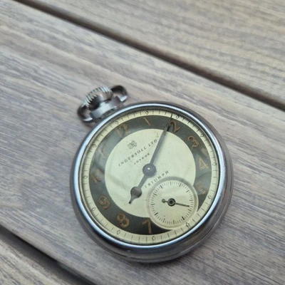 VINTAGE INGERSOLL TRIUMPH POCKET WATCH. LONDON. - Image 1 of 4
