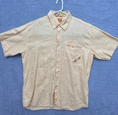 Pepe Jeans London 100%Linen Shirt Men’s 3XL Oversized Button UP Short Sleeve - Image 1 of 4