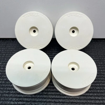 Tech Racing 24mm White Aero Dish Wheels Rims +2 Offset RC Touring Car Vintage - Image 1 of 3