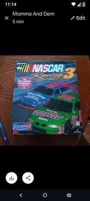 Vintage NASCAR Racing 3 PC Game Big Box - COMPLETE CIB 1999 Racing Video Game - Image 1 of 2