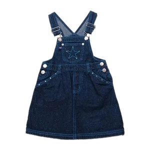 Bongo  Denim Jean Overall Skirt Jumper Girls 5 Stars - Picture 1 of 2