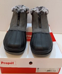 Lumi Ankle Zip Women's Snow Boot – Grey - 8W - Picture 1 of 13