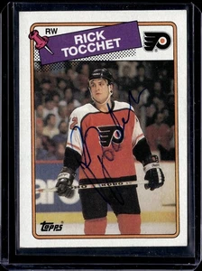 1988 Topps Rick Tocchet Signed Autograph #177 Hockey Card Flyers - Picture 1 of 2