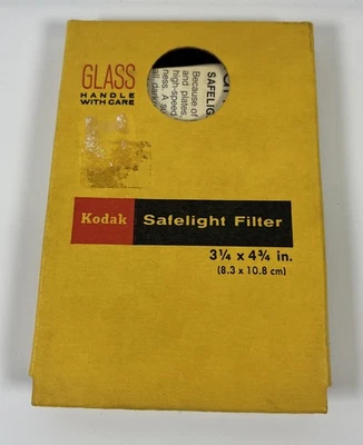 Filtro Safelight Kodak #13 3 1/4x4 3/4” Foto 1 de 2