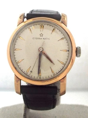 ETERNA MATIC - Custom Rose Gold - Automatic - Vintage Mens Watch - RUNS ~#7314 - Image 1 of 4