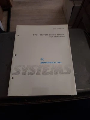 MOTOROLA SYS1131V34/D1 SYSTEM MANUAL FOR VERSADOS BRAND NEW SEALED - Image 1 of 2