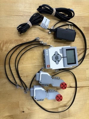 Lego Mindstorms EV3 Intelligent Brick 45500, Cables, Motors, Charger, NO BATTERY - Image 1 of 4