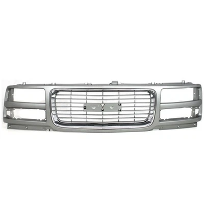 For 1996-2002 Savana 1500 Front Center Grills Gray, Chrome Molding Plastic Q - Image 1 of 4