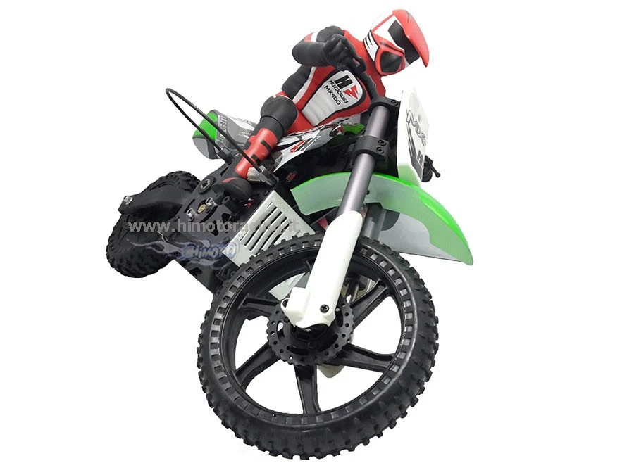MOTO RADIOCOMANDATA ROSSA MOTOCROSS BURSTOUT BRUSHLESS HIMOTO 1/4 RC MODEL RTR - Immagine 1 di 1
