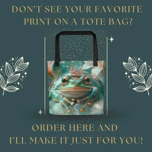 Custom Canvas Tote Bag Any Design • Personalized Gift - Picture 1 of 2