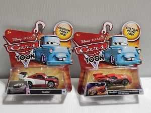 2 Disney Pixar Cars Toon Dragon Lightning Mcqueen & Tabinu #11 #45 Custom Paint - Picture 1 of 12