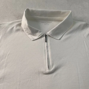 Charles Tyrwhitt Herren Hemd XL Weiß Kurzarm Freizeit Golf 1/4 Zip Shirt - Bild 1 von 8