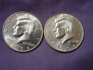 1998 D & P Kennedy Half Dollars from a BU Bank Rolls. Nice Coins! Free S&H - Picture 1 of 3