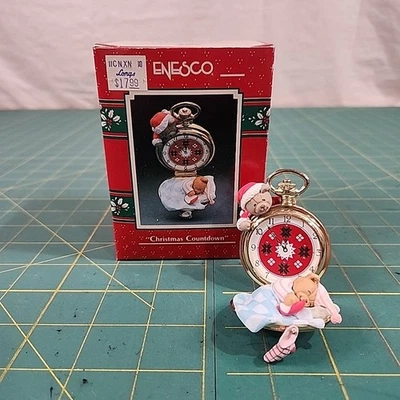 Reloj Bolsillo Enesco Adornos Tesoro Cuenta Regresiva Navidad 568376 Oso Dormitorio Foto 1 de 4