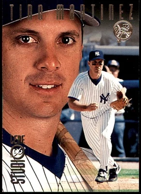 Тино Мартинес 1996 Studio #144 Yankees MLB читать Бесплатная доставка AutographDen - Изображение 1 из 2