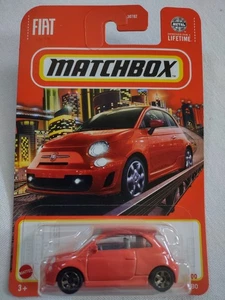 NEU 2023 Matchbox 2019 Fiat 500 Turbo 4/100 Farbe orange - Bild 1 von 3