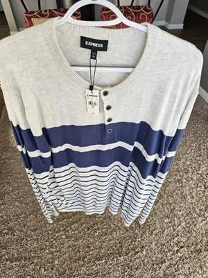 Suéter Express - Azul y Blanco - XXL Foto 1 de 3