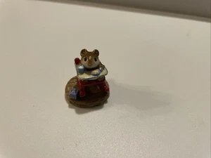 Fauteuil rouge bébé souris WEE FOREST FOLK « Rocking Tot » M103 signé William Peterson - Photo 1/7