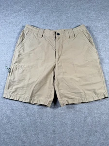 Columbia Omni Shade Cargo Shorts Mens 36x9.5 Relaxed Fit Cotton Beige - Picture 1 of 10