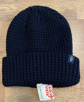 Free People Beanie FP Movement Black Knit Cool Down Beanie Hat One Size - Image 1 of 2