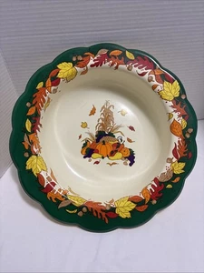 Berman Industries Kunststoff Ernte Servierschale Schüssel Herbstblätter Füllhorn Vintage - Bild 1 von 6