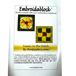 HOOPSISTERS “Susan In The Patch” Machine Embroidery Multiformat Embroidablock - Picture 1 of 6