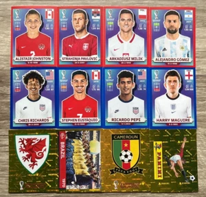 2022 PANINI FIFA WORLD CUP QATAR RED, BLUE & GOLD BORDERS YOU PICK LIST - Imagen 1 de 125