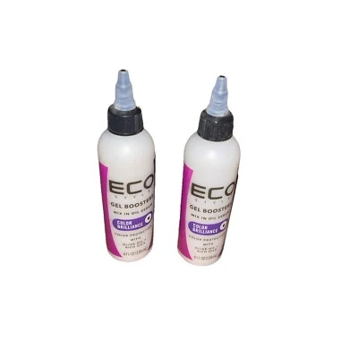 2 Bottles Eco Style Color Brilliance boosters mix in oil serum 4oz color protect - Image 1 of 4
