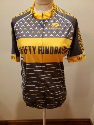 Camiseta Voler M 7 Days Ends Aids 545 millas amarilla/gris junio 2020 manga corta Foto 1 de 4