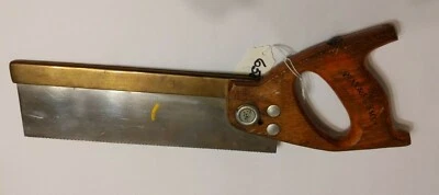 Vintage Spear and Jackson Back Saw 10" with Brass Top - Image 1 of 4