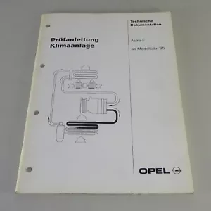 Manual de Taller Instrucciones Inspección Opel Astra F Clima Del Modelo Año 1995 - Imagen 1 de 1