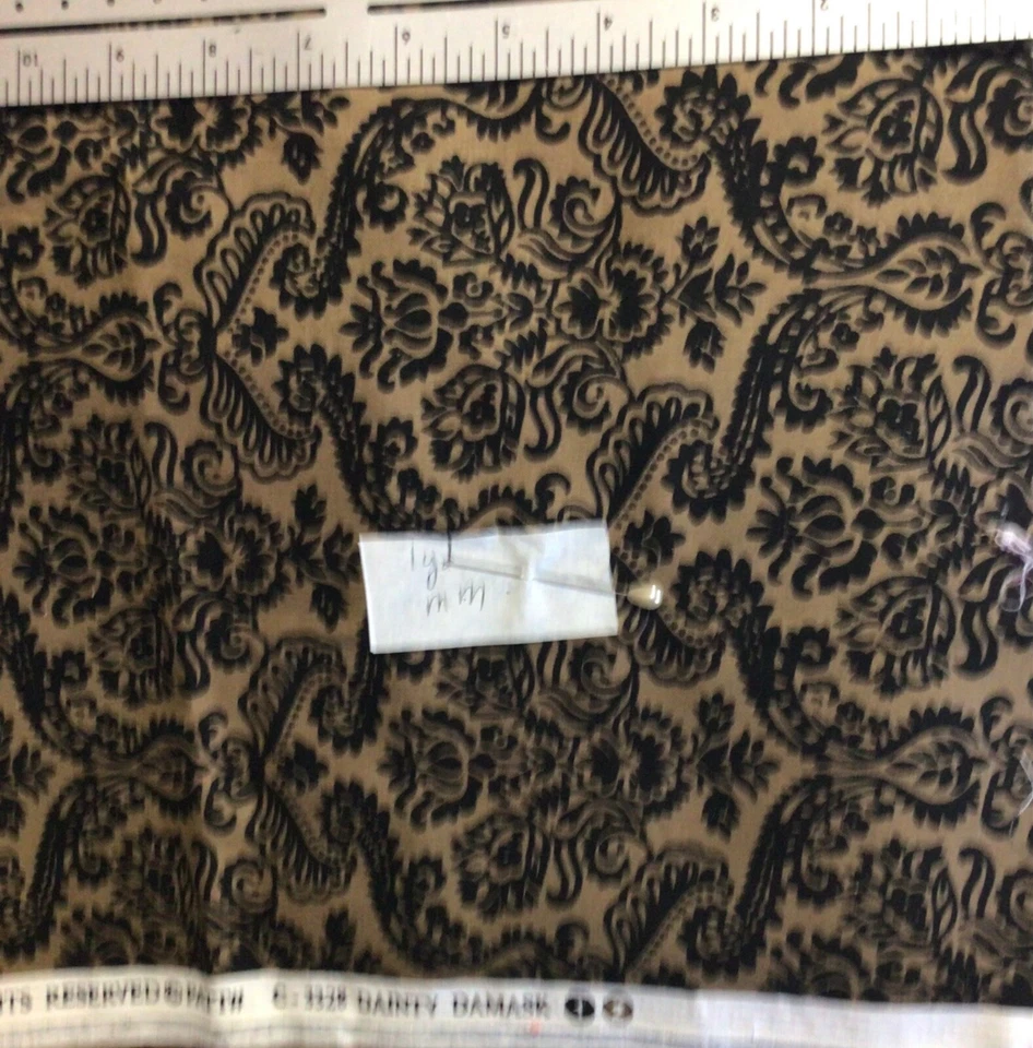 Michael Miller Dainty Damask Cotton Fabric 1 Yard - Image 1 of 1