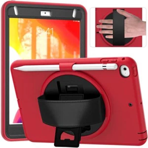 Hand Case For iPad Mini 4 5 Shockproof Stand Heavy Duty Tough Rugged Flip Cover - Picture 1 of 21
