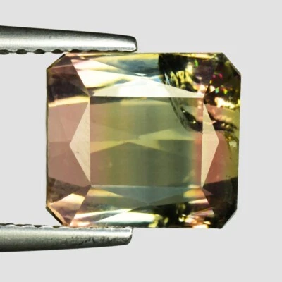 Bi-Color Tourmaline 4.80ct Natural Unheated Tourmaline Perfect Cut Sparkling Gem - Image 1 of 2
