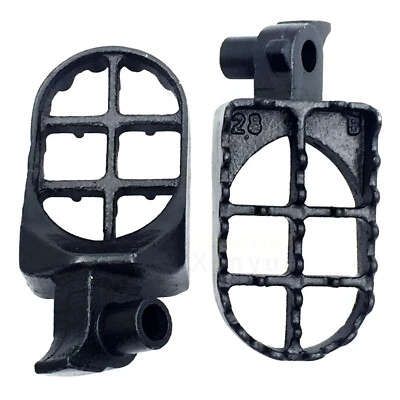 Gray Motocross Mx Dirt Bike Foot Pegs For 2003 2004 Suzuki RM125 RM250 — 第 1/4 张图片